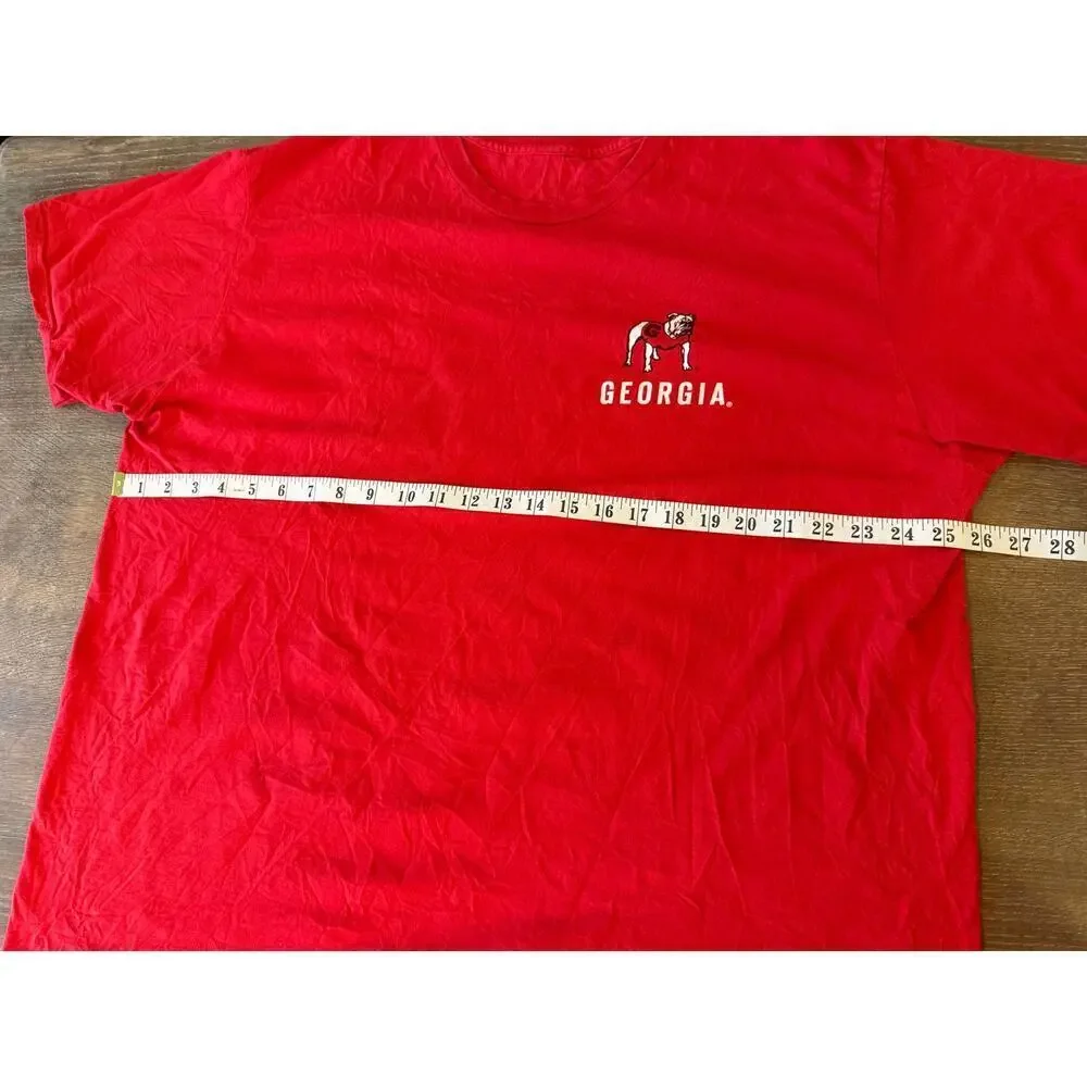 UNIVERSITY OF GEORGIA Dawgs Tee T-Shirt Collegiate Gameday 2XL XXL - Picture 5 of 6